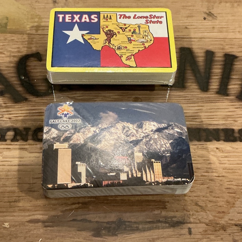 Texas and Salt Lake City Playing Cards Set